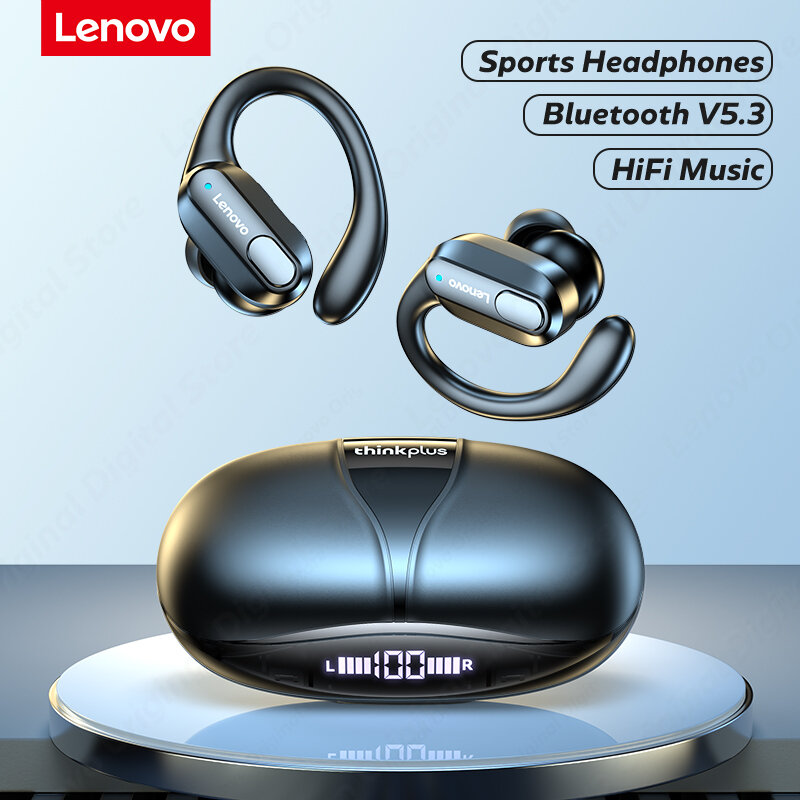 Lenovo XT80 TWS Bluetooth Earphone AI Touch Control Gaming Headset With Mic Mini True Wireless Earbuds LED Digital Display Android Universal Mobile Phone