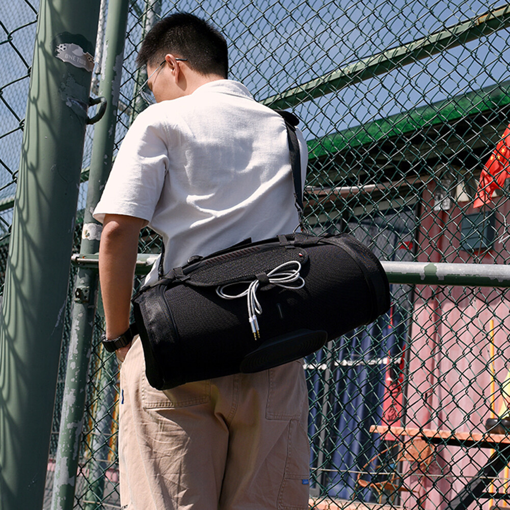 【Fast Delivery】Portable Audio Protective Case Kits With Shoulder Strap Speaker Protective Case Set Accessories Mesh Bag Adjustable for JBL BOOMBOX 3/2/1 Generation