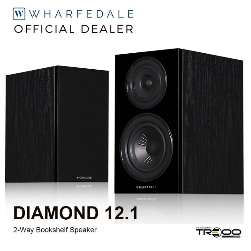 Wharfedale Diamond 12.1 2-Way Passive Desktop Bookshelf Speakers