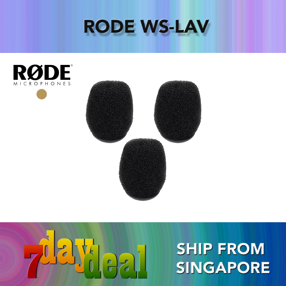 Rode WS-LAV Pop Filter Wind Shield for Rode Smartlav+, Lavalier Go, Lavalier (WSLAV WS LAV)