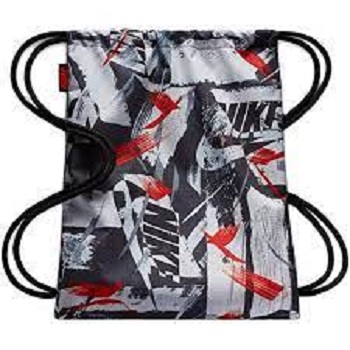 Nike Synthetic 43 cms Black/Black/Black Drawstring Gym Bag (BA5430-017)