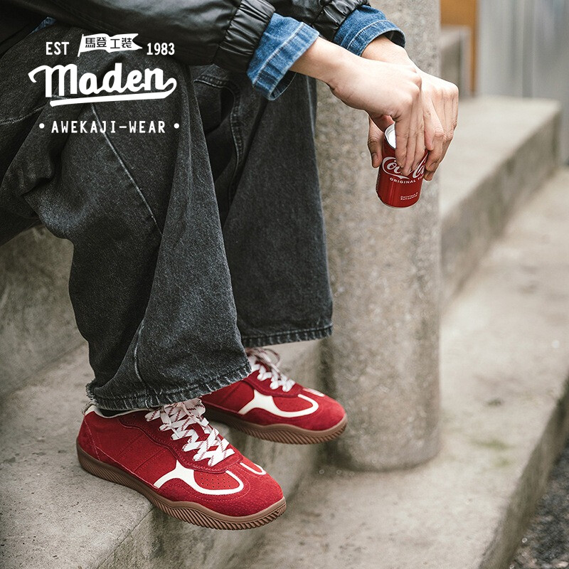 MADEN brand workwear style 2025 spring new Christmas edition retro German training shoes academy style niche casual board shoes versatile trendy sports shoes