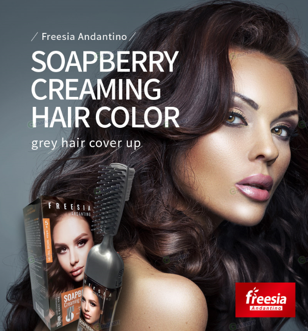 [Freesia Andantino] SoapBerry Creaming Hair Color Dye (grey hair diye / covering gray hair)