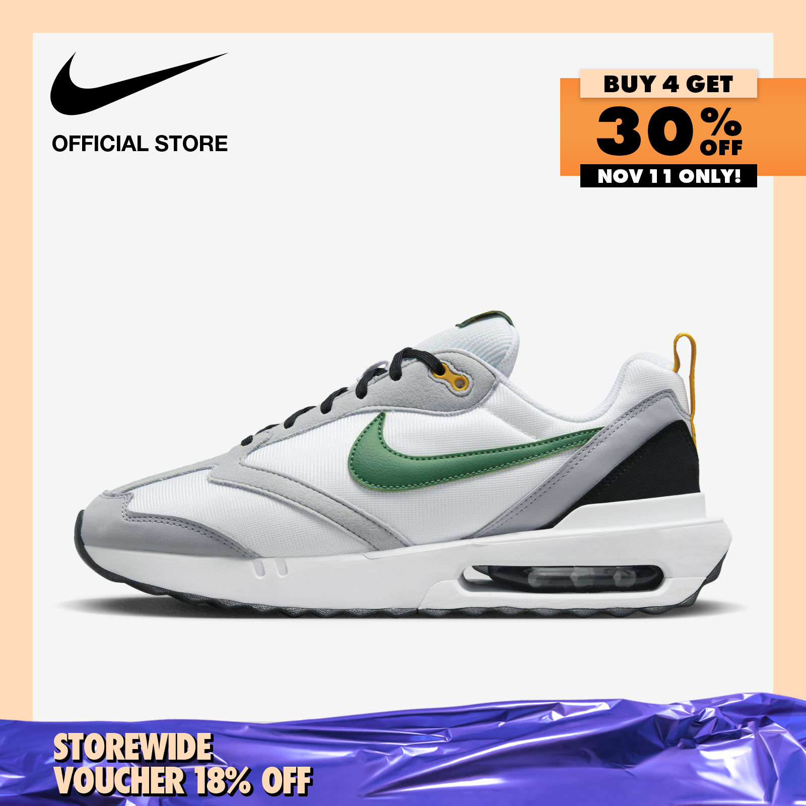 Nike Men's Air Max Dawn Shoes - White