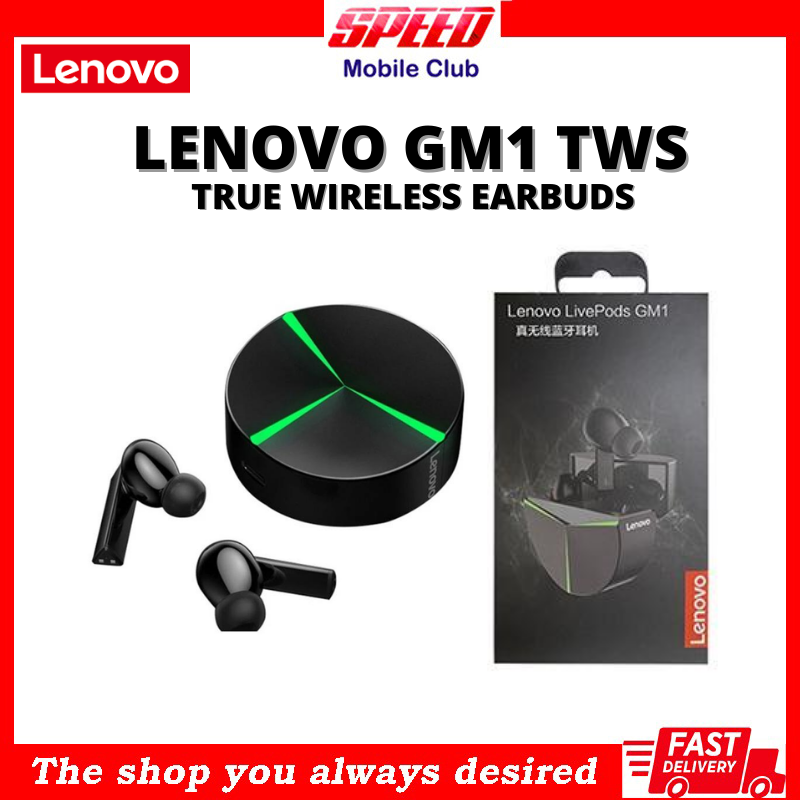 Lenovo GM1 TWS True Wireless Earbuds | Bluetooth Headphone With Mic | Wireless Earphone And IPX5 Waterproof