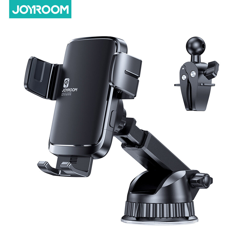 Joyroom 15W Car Phone Holder Wireless Charging Car Charger Stable Rotatable Air Vent Dashboard Phone Holder Car Charger Support