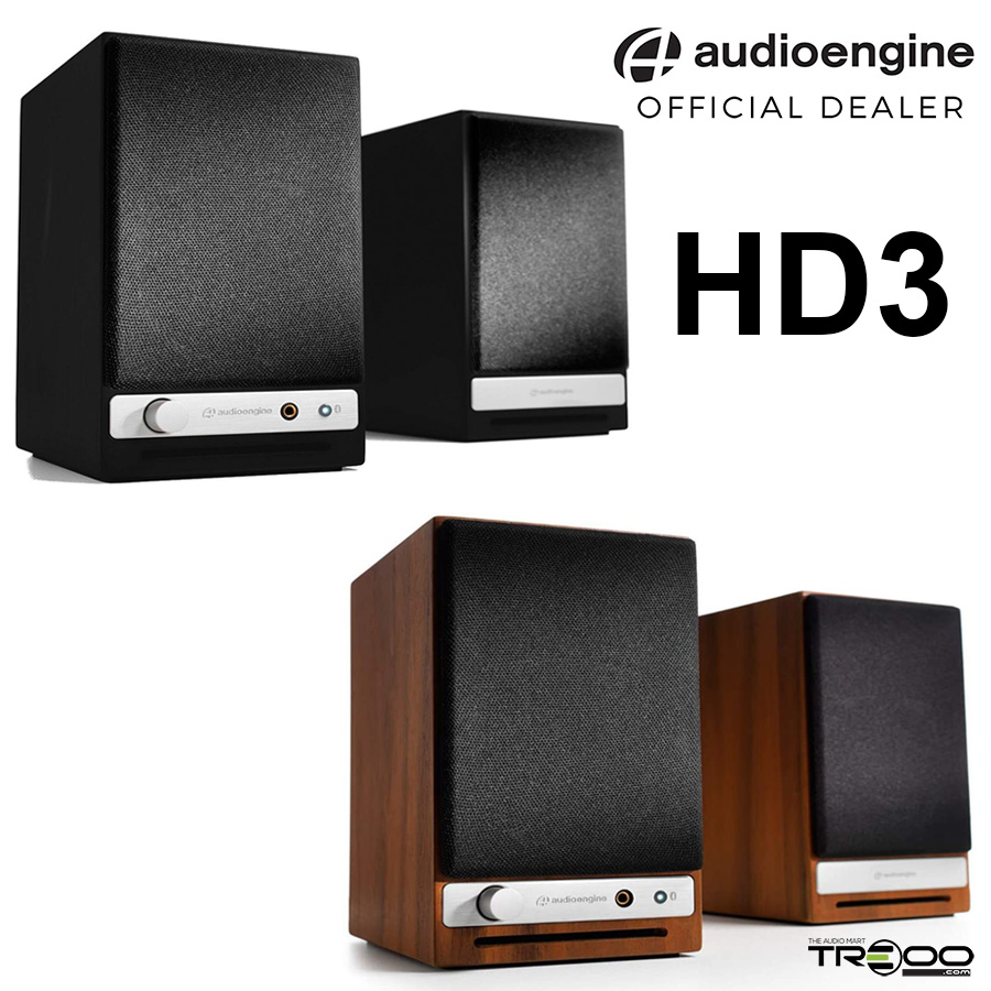 Audioengine HD3 Wireless aptX-HD Bluetooth 5.0 Stereo Desktop Bookshelf Speakers