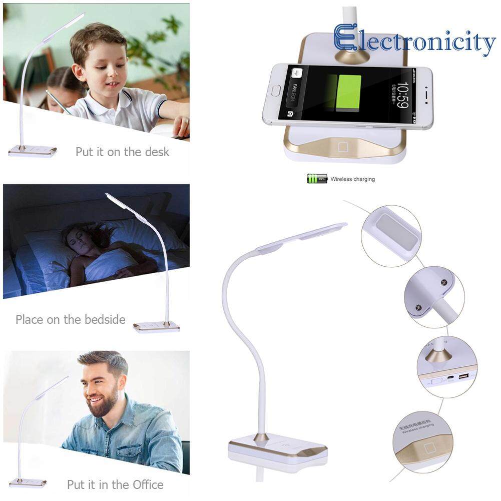 【Clearance】ALLOYSEED LED Desk Lamp Eye Protection Wireless Charging Desktop Lights-114217